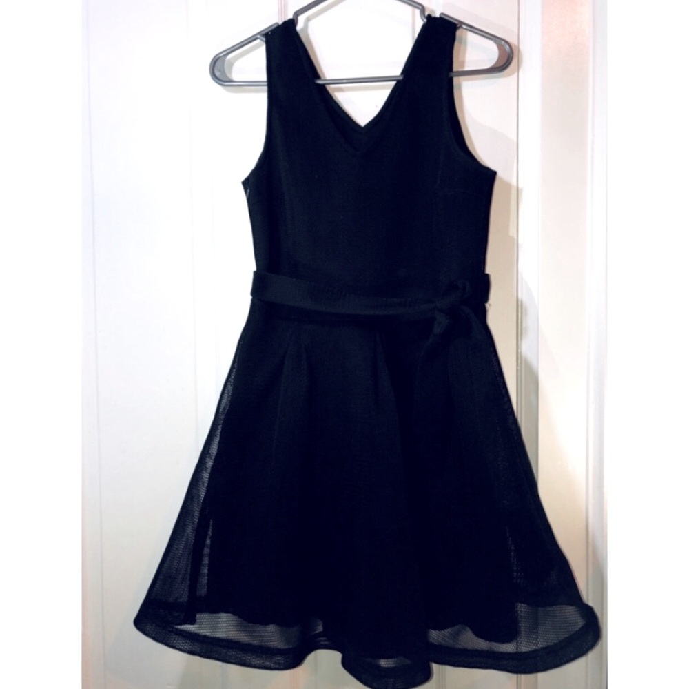 STRIKING [LIKE NEW] Mesh Overlay Dress